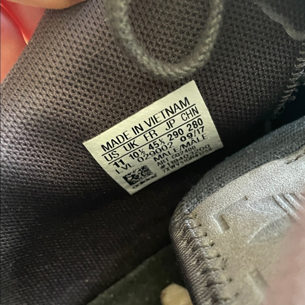 Adidas Charcoal and Cream Athletic Shoes - Picture 2 of 10